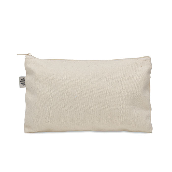 Zippered Cotton Cosmetics Bag