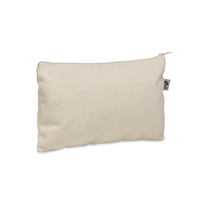Zippered Cotton Cosmetics Bag