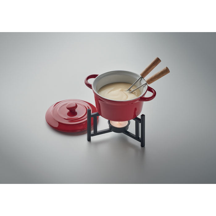 Ceramic Fondue Set with Lid