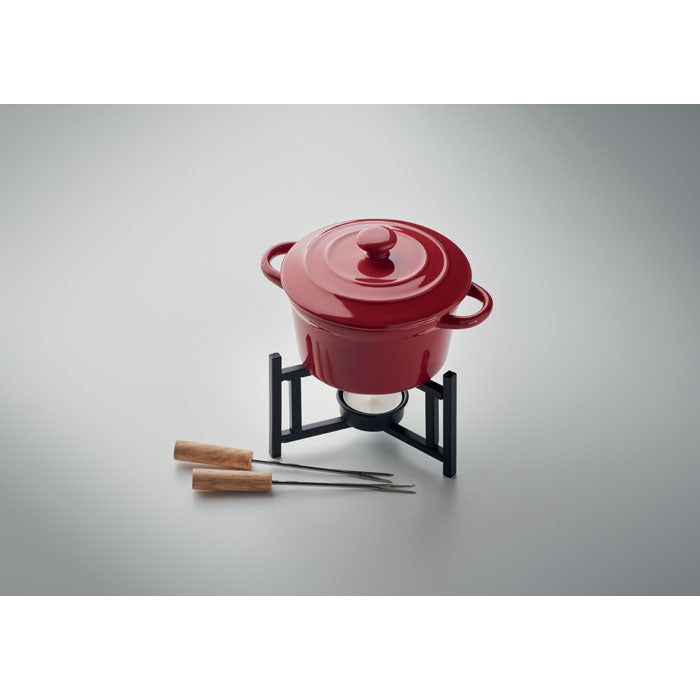 Ceramic Fondue Set with Lid