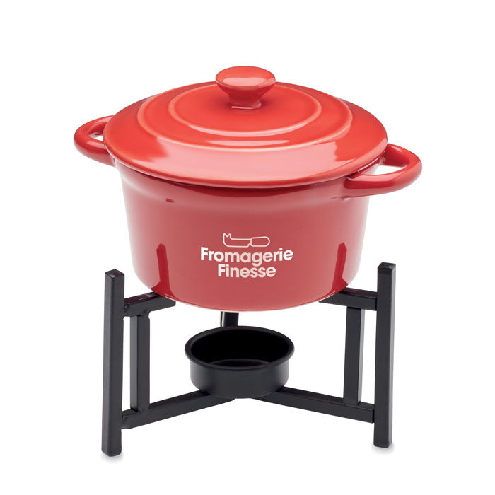 Ceramic Fondue Set with Lid