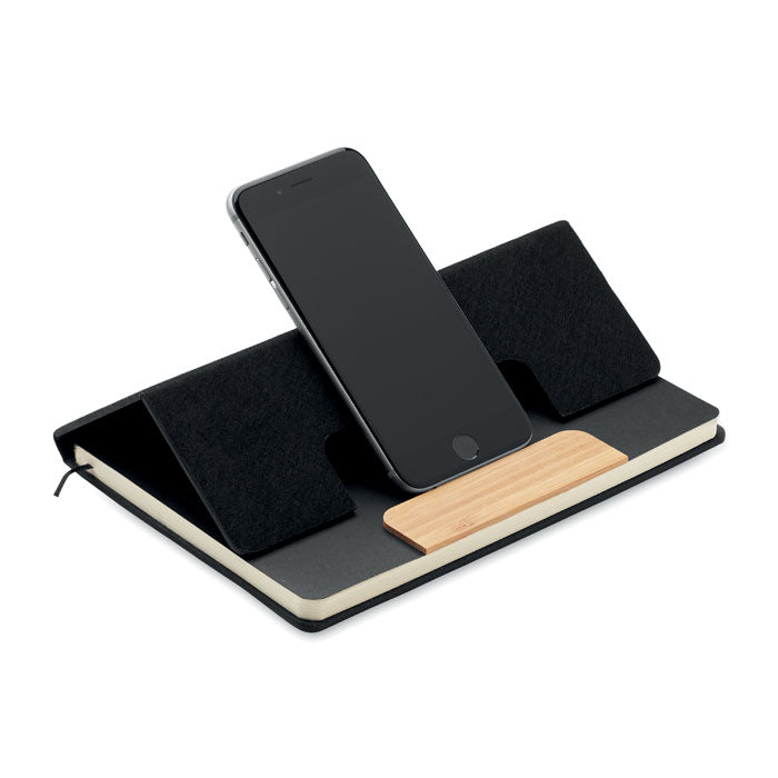 A5 Felt Notebook Set and Phone Stand