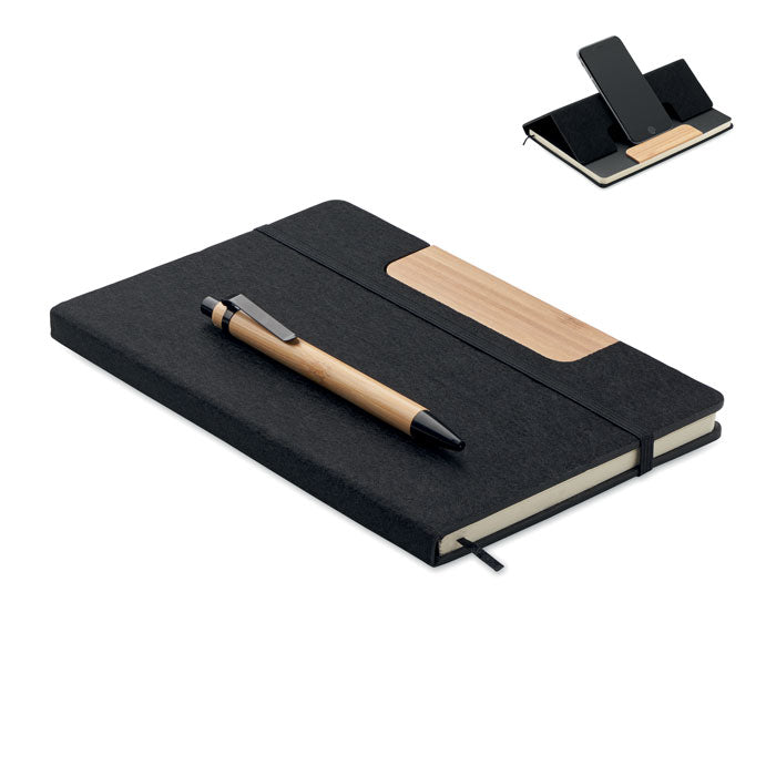 A5 Felt Notebook Set and Phone Stand