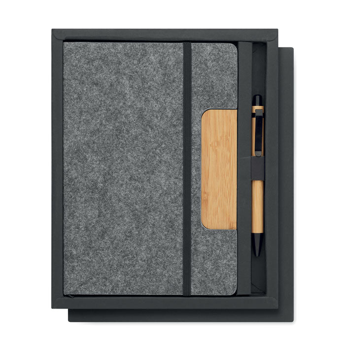 A5 Felt Notebook Set and Phone Stand