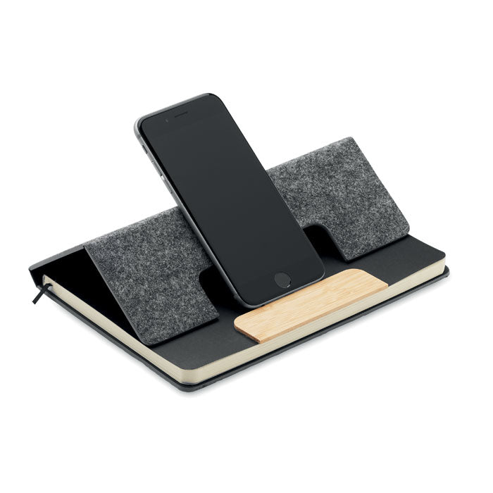 A5 Felt Notebook Set and Phone Stand