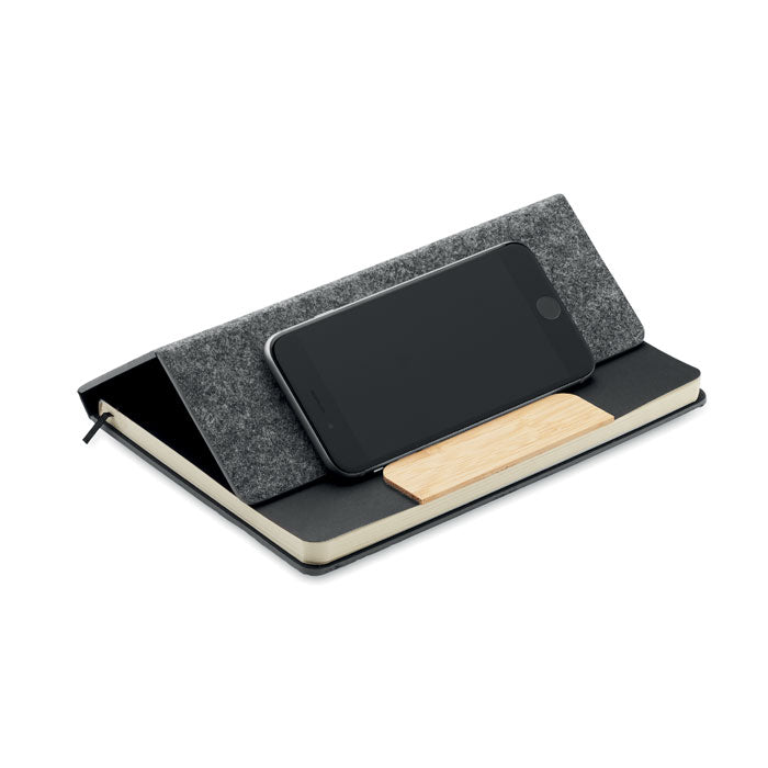 A5 Felt Notebook Set and Phone Stand