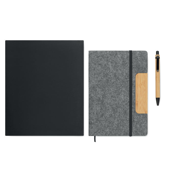 A5 Felt Notebook Set and Phone Stand