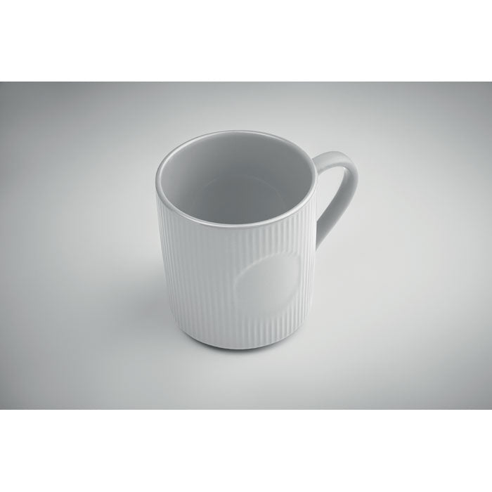 Ribbed Matte Ceramic Mug
