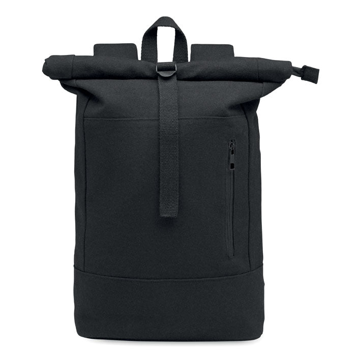 Zippered Rolltop Laptop Backpack