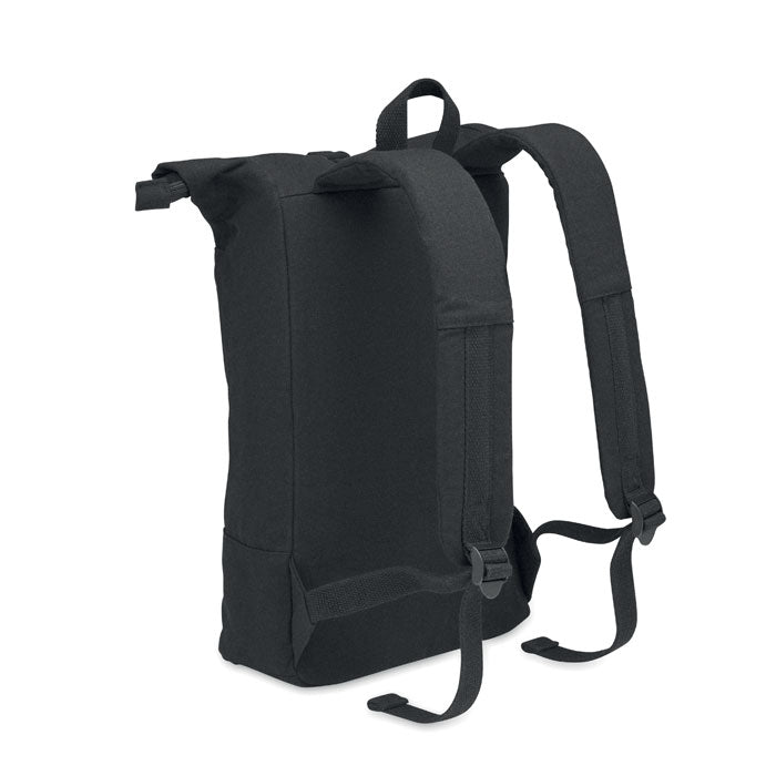 Zippered Rolltop Laptop Backpack