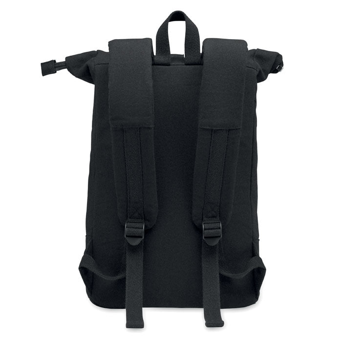 Zippered Rolltop Laptop Backpack
