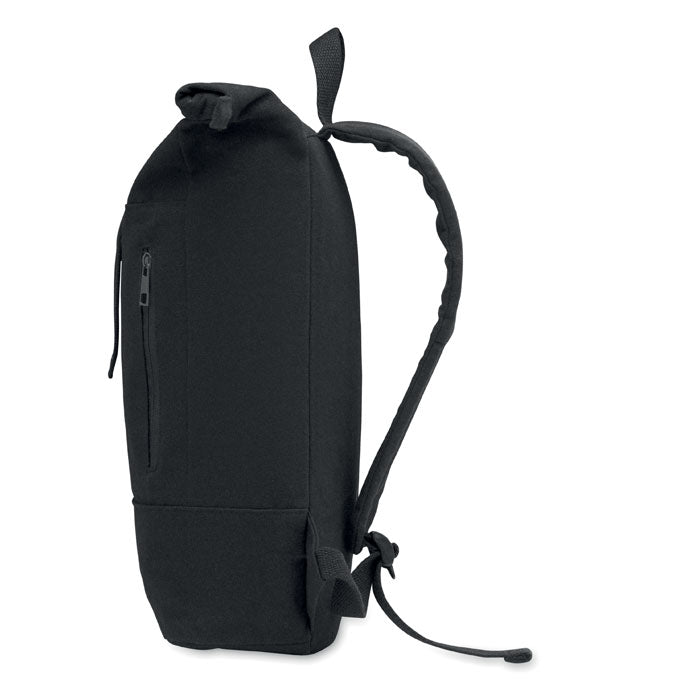 Zippered Rolltop Laptop Backpack