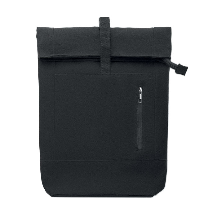 Zippered Rolltop Laptop Backpack