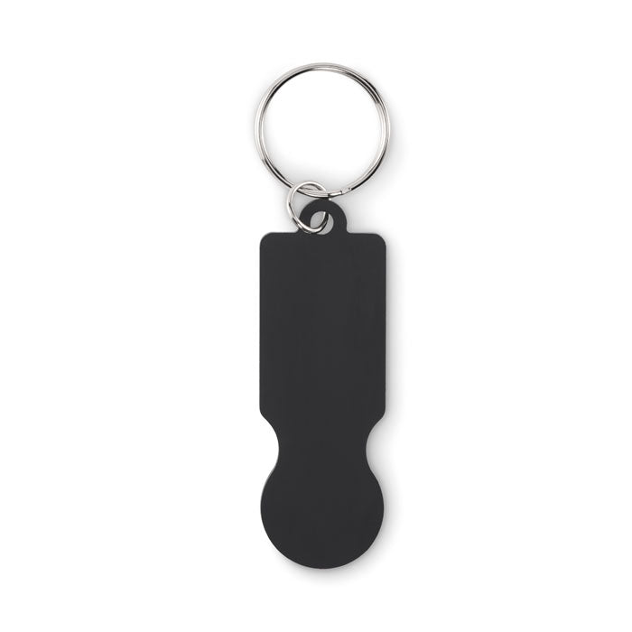 Keyring with Aluminium Trolley Token