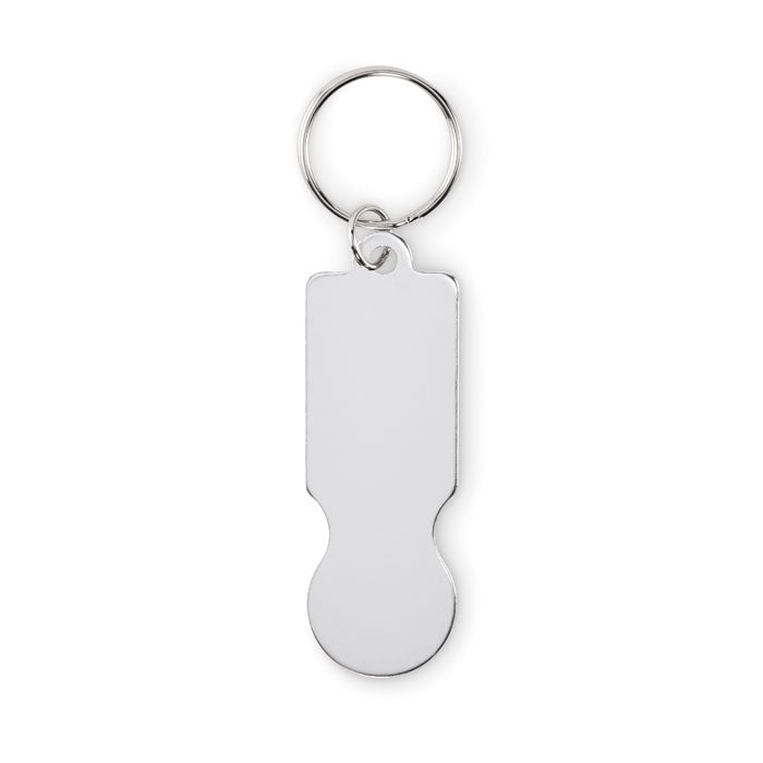Keyring with Aluminium Trolley Token