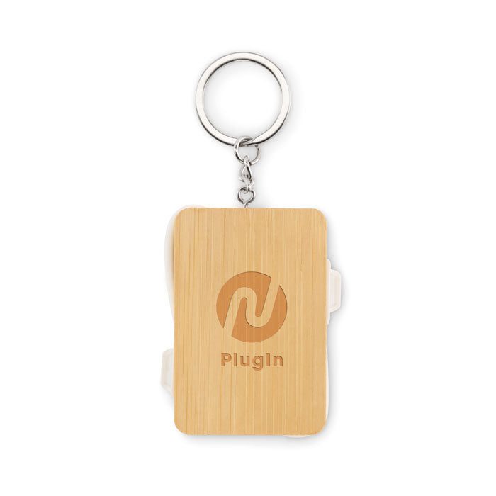Keyring Charging Cable in Bamboo