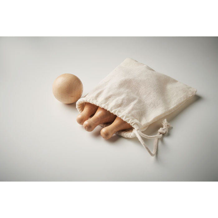 Mini Pine Wood Bowling Set