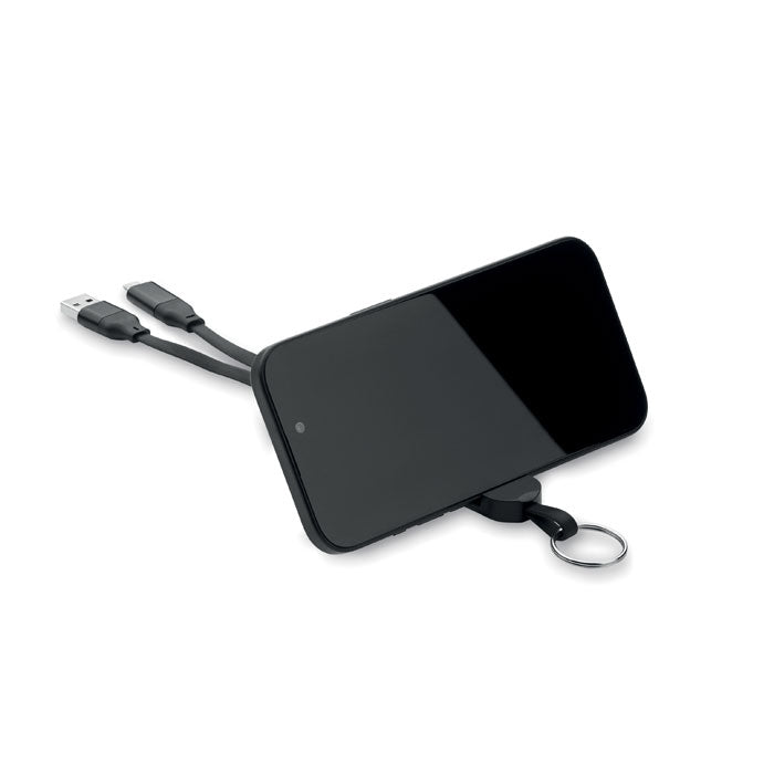 2-in-1 Charging Cable Keyring and Phone Stand