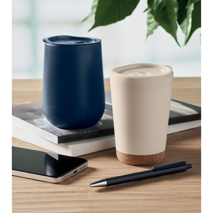 Double Walled Tumbler with Mouthpiece Lid