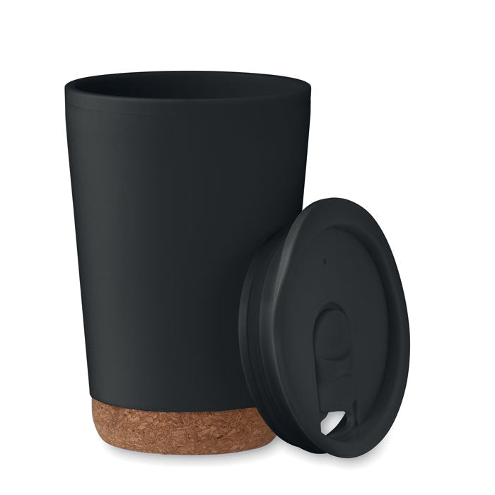 Double Walled Tumbler with Cork Base