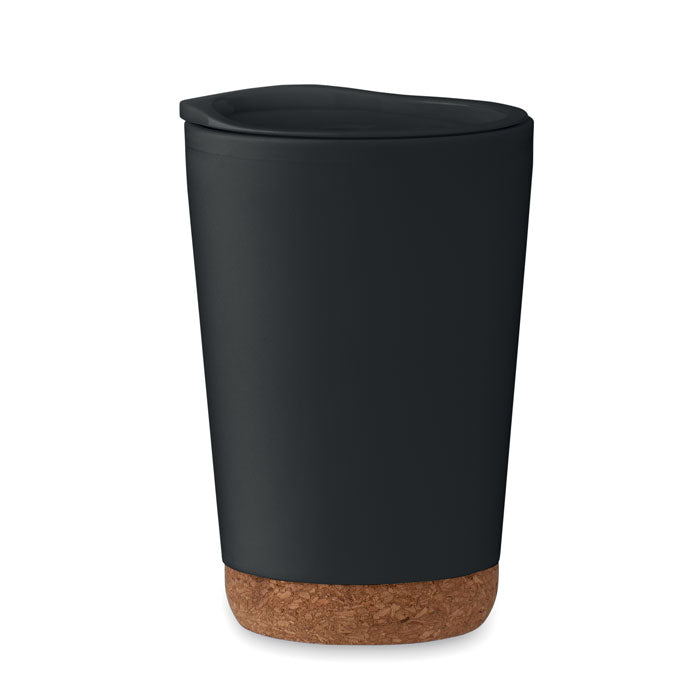 Double Walled Tumbler with Cork Base