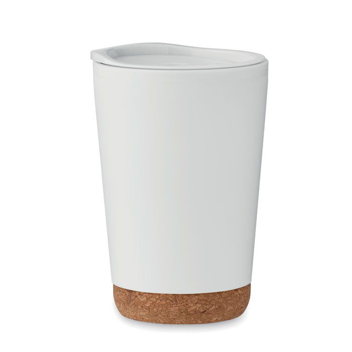Double Walled Tumbler with Cork Base