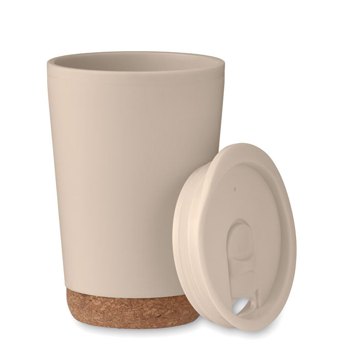 Double Walled Tumbler with Cork Base