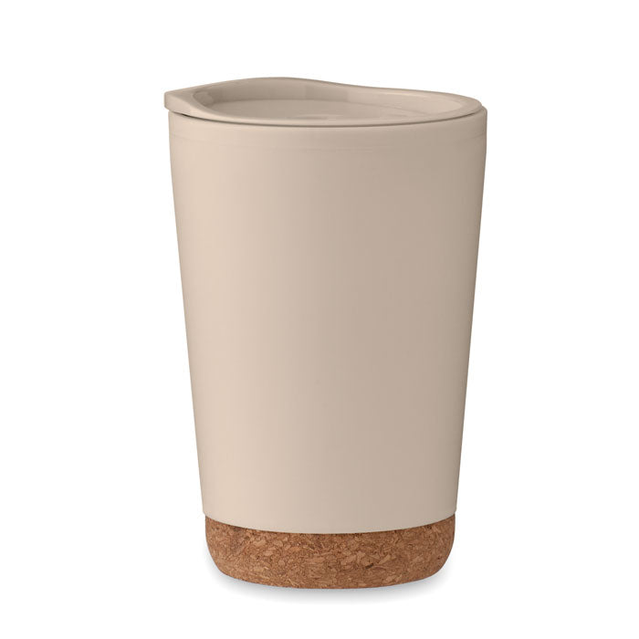 Double Walled Tumbler with Cork Base