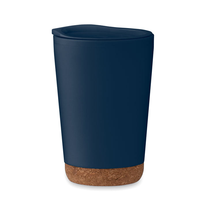 Double Walled Tumbler with Cork Base