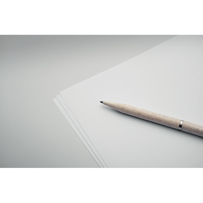 Wheat Straw Twist Ballpoint and Inkless Pen Set