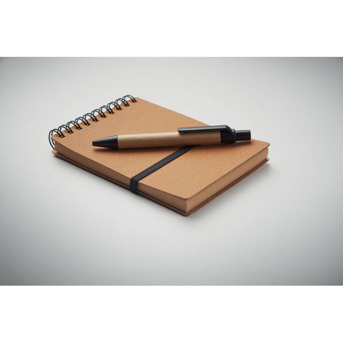 Recycled Notebook and Ballpoint Pen
