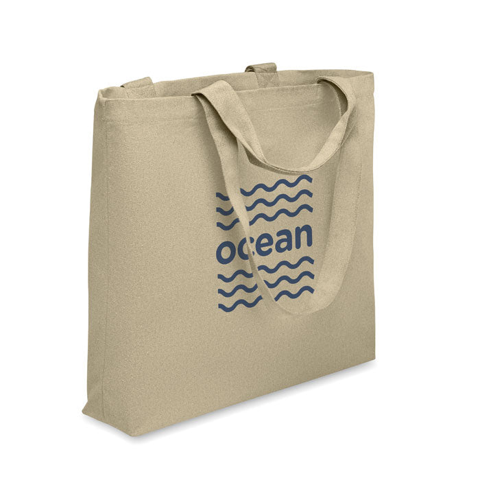 Shopping Bag with Long Handles in Recycled Cotton