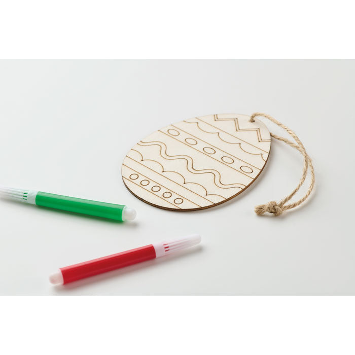 Wooden Egg Painting Set
