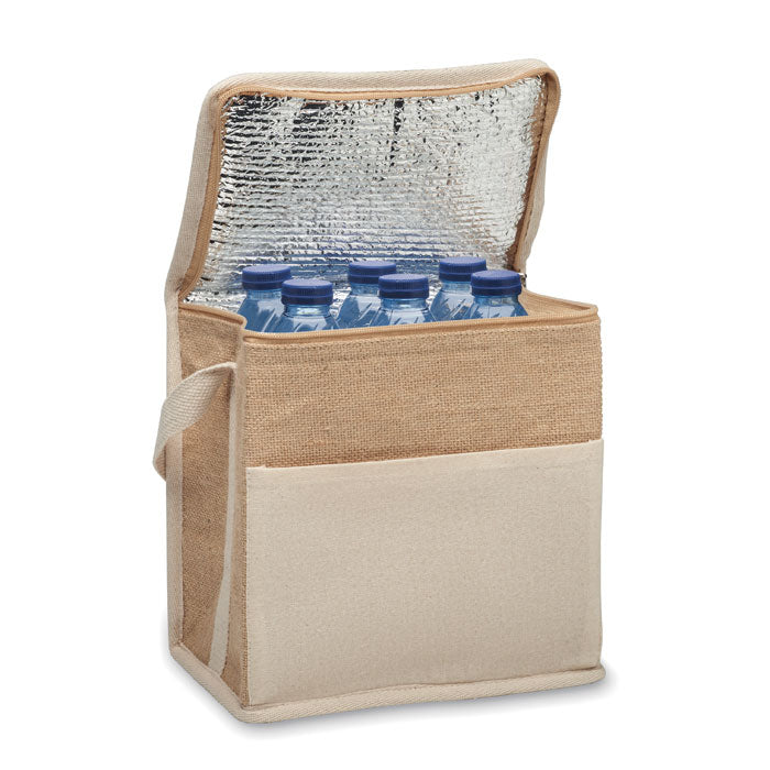 Jute Cooler Bag with Cotton Strap