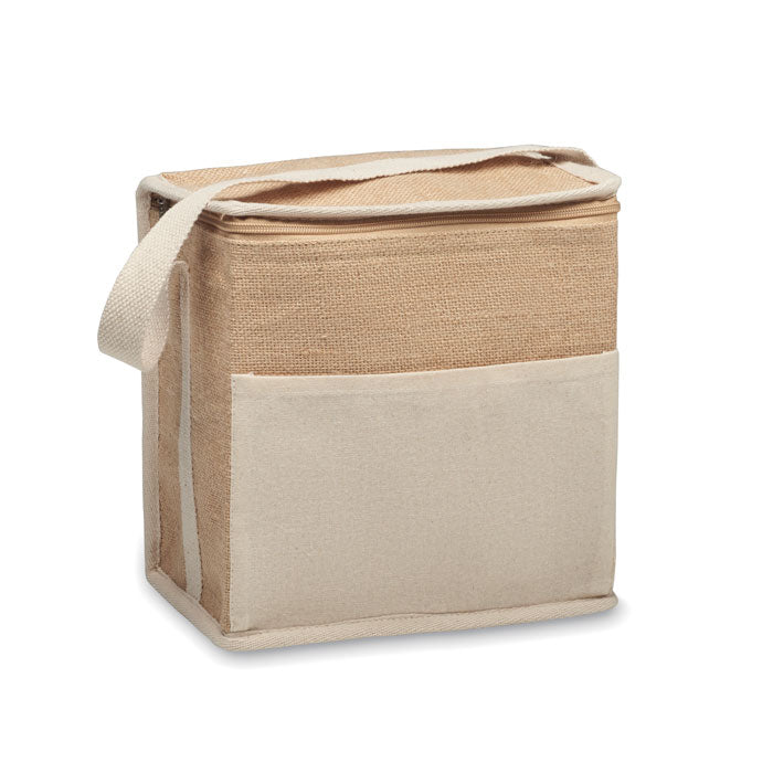 Jute Cooler Bag with Cotton Strap