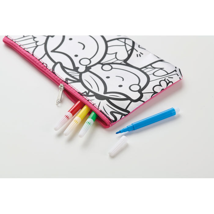Colouring Pencil Case with Markers