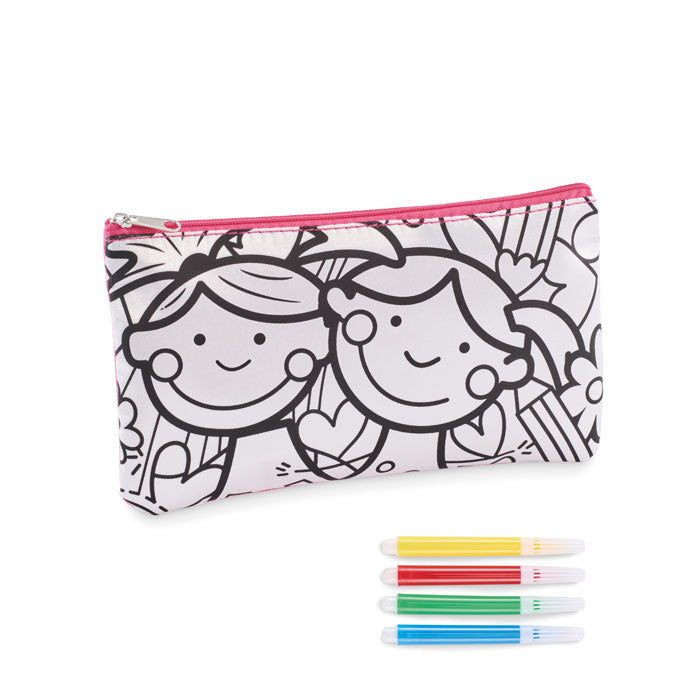 Colouring Pencil Case with Markers