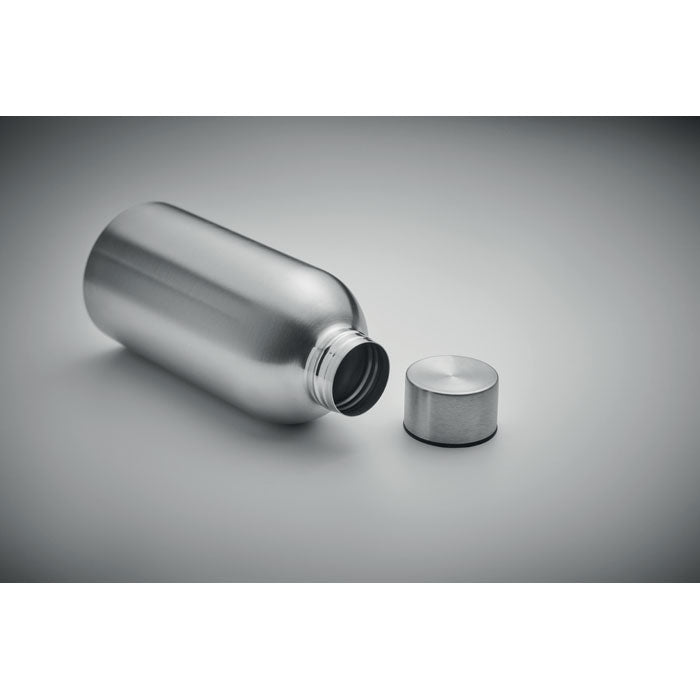 Single Walled Drinks Bottle in Stainless Steel