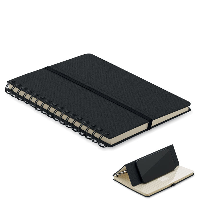 A5 Notebook with Phone Holder