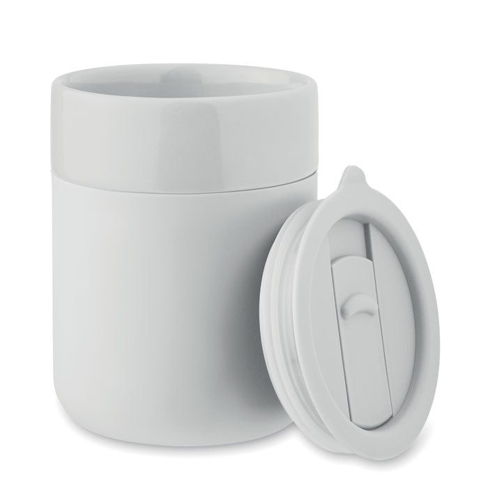 Ceramic Tumbler with Silicone Sleeve
