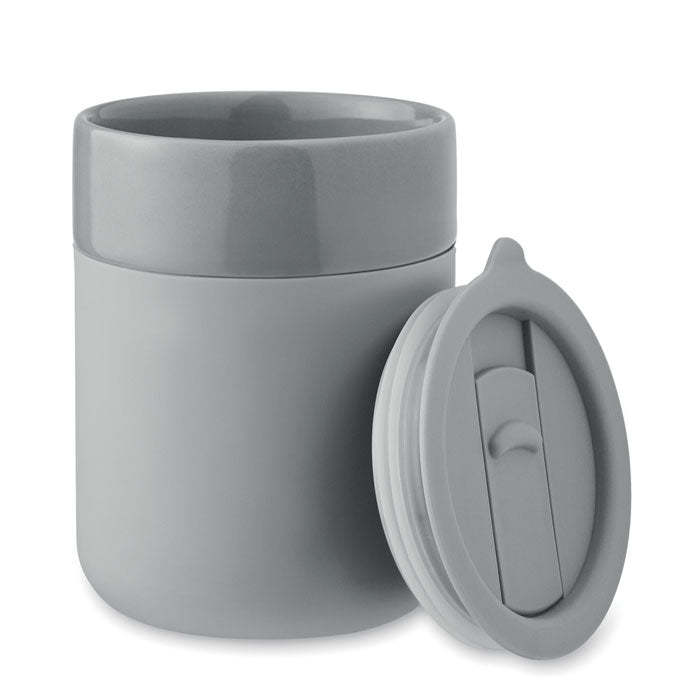 Ceramic Tumbler with Silicone Sleeve