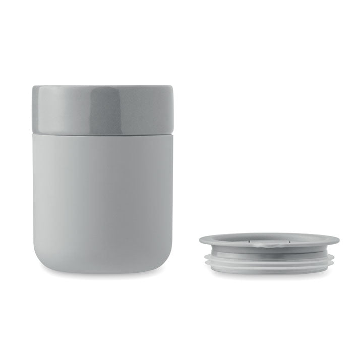 Ceramic Tumbler with Silicone Sleeve