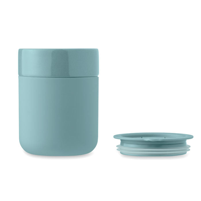 Ceramic Tumbler with Silicone Sleeve