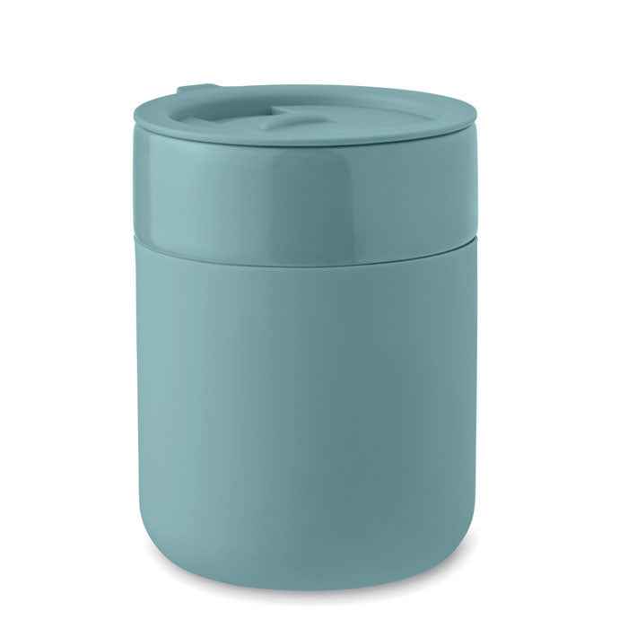 Ceramic Tumbler with Silicone Sleeve