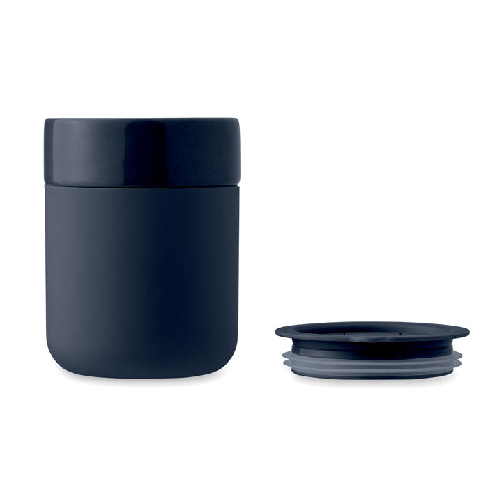 Ceramic Tumbler with Silicone Sleeve