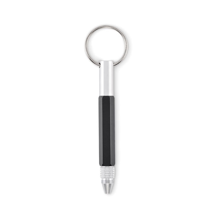 Keyring with Twist Action Pen
