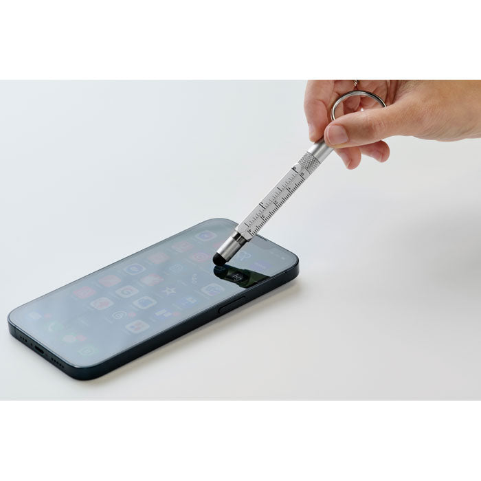 Keyring with Twist Action Pen