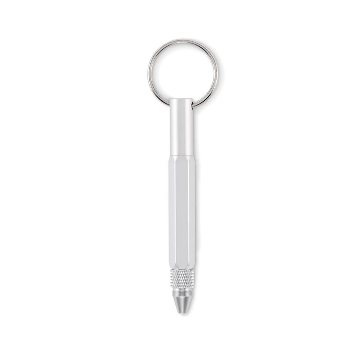 Keyring with Twist Action Pen