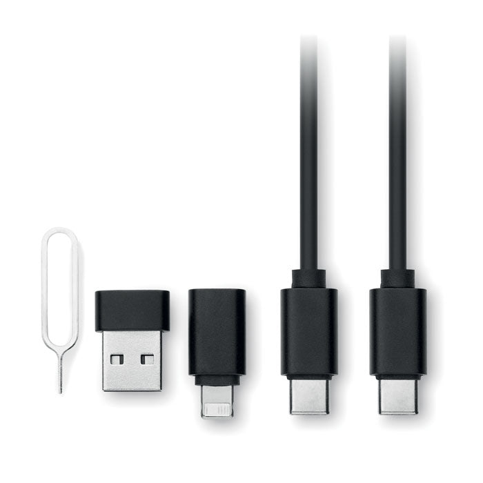 4-in-1 Cable Connector Set with Wireless Charger