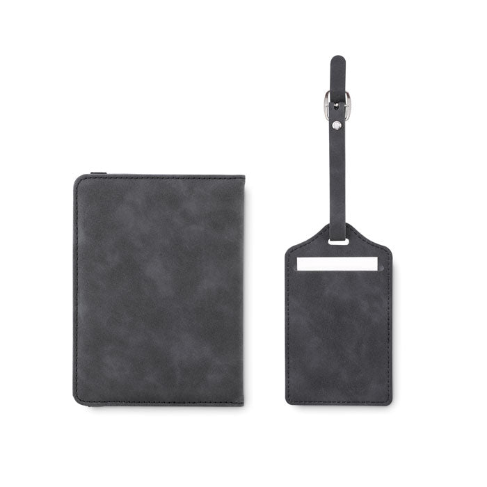 Passport Holder and Luggage Tag Gift Set